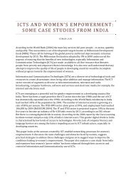 ICTs and women empowerment : some case studies from India - IFUW