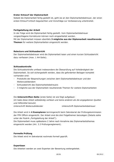 Weiterbildung FPH - pharmaSuisse