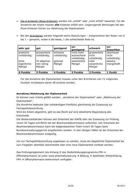 Weiterbildung FPH - pharmaSuisse