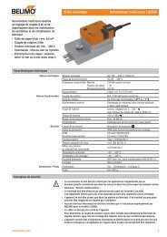 Fiche technique Servomoteur multi-tours LU230A - Belimo