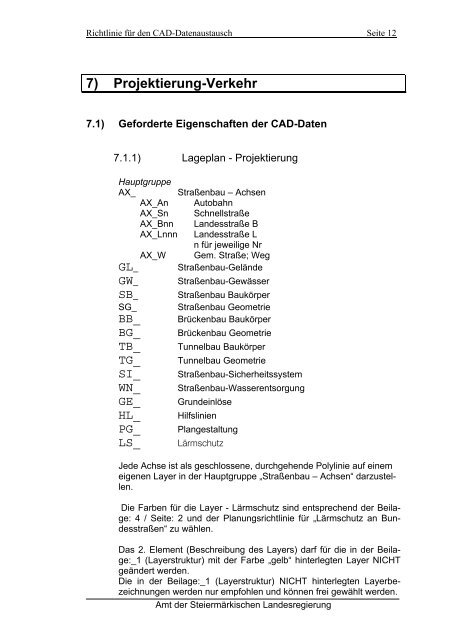 Richtlinie für den CAD -Datenaustausch