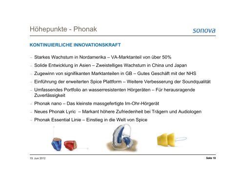 27. Generalversammlung 2012 - Sonova