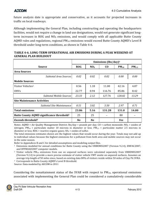 Draft Environmental Impact Report - California Off Highway Vehicle ...