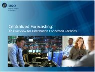 Centralized Forecasting Requirements - IESO