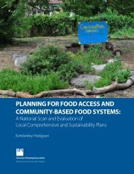 Planning for Food Access and Community-Based Food Systems