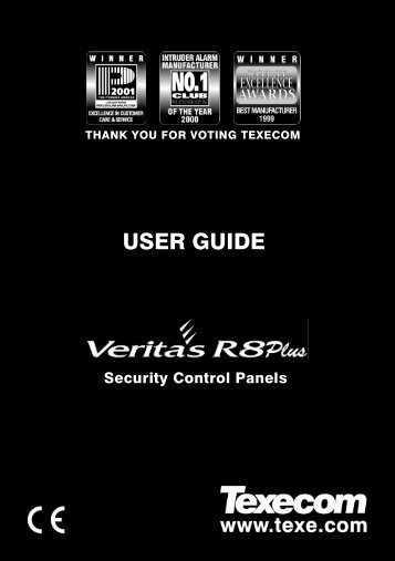 Veritas R8 Plus User Guide - mcd alarms and security systems