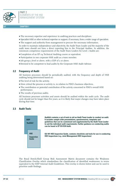 CP-122, Chapter 7 - PDO