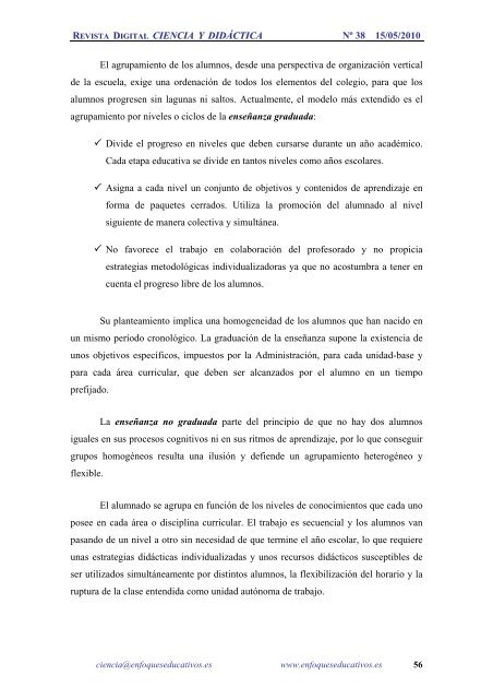 NÂº38 15/05/2010 - enfoqueseducativos.es