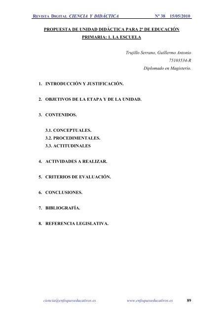 NÂº38 15/05/2010 - enfoqueseducativos.es