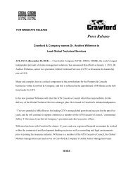 Crawford & Company names Dr. Andries Willemse to Lead Global ...