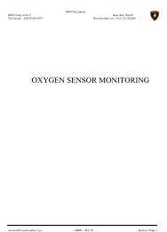 Oxygen sensor monitoring - Automobili Lamborghini Holding Spa ...