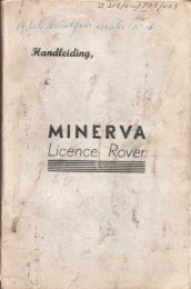 Handleiding voor MINERVA Licence Rover - Land Rover Web