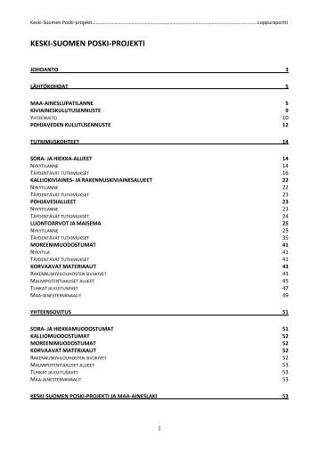 Poski-projektin loppuraportti - Keski-Suomen liitto