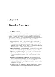 Transfer functions and Block Diagrams