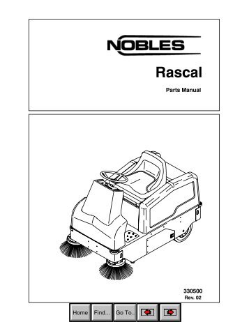 Rascal Parts Manual (Nobles Sweeper) - AbeJan Online Catalog