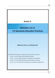 Annex C - APEC Standards Education Initiative
