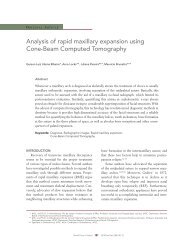 Analysis of rapid maxillary expansion using Cone ... - Dental Press