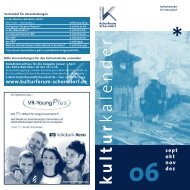 Kulturkalender 3/06 - Kulturforum Schorndorf