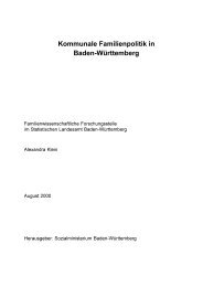 Kommunale Familienpolitik in Baden-WÃ¼rttemberg - Statistisches ...