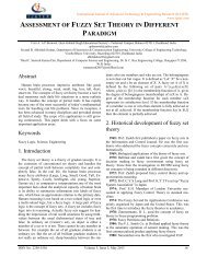 assessment of fuzzy set theory in different paradigm - ijater