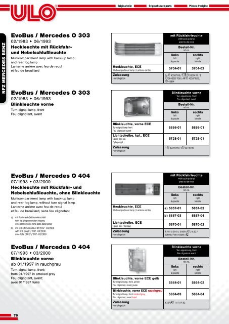 EvoBus / Mercedes O 303 - ULO de