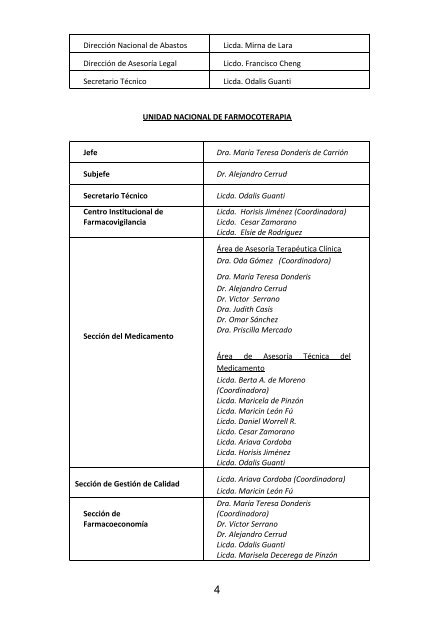 Listado Oficial de Medicamentos - Caja del Seguro Social