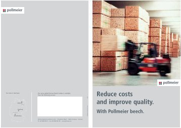 Reduce costs and improve quality. - Pollmeier Massivholz GmbH ...