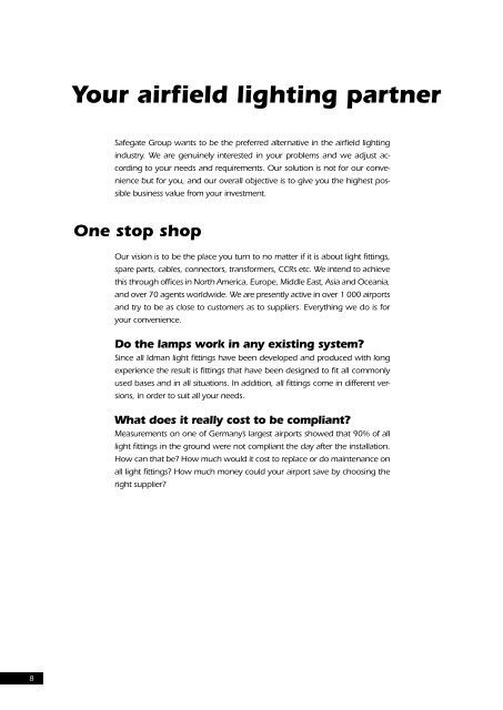 Airports in more than 100 countries can't be wrong - Safegate