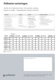 Pollmeier-sorteringen - Pollmeier  Massivholz GmbH & Co.KG