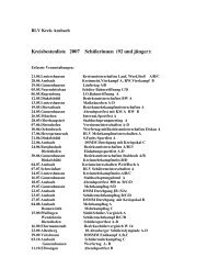 Kreisbestenliste 2007 SchÃ¼lerinnen (92 und jÃ¼nger):