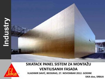 sikatack panel sistem za montaÅ¾u ventilisanih fasada