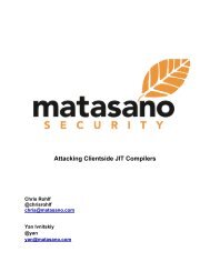 Attacking Clientside JIT Compilers - Hakim