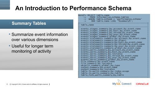 Presentation (PDF) - MySQL