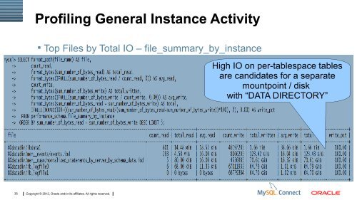 Presentation (PDF) - MySQL