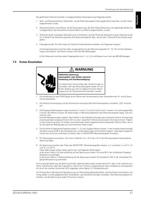 SIKOSTARTTM 3RW34 - Siemens Industry, Inc.