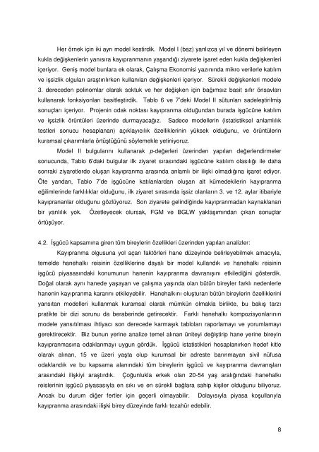 TÜİK Hanehalkı İşgücü Anketlerinde 2000-2002 ... - Koç Üniversitesi