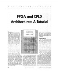 FPGA a:nd CPLD Architectures: A Tutorial - IEEE Design & Test of ...