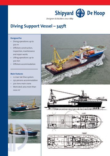 Diving Support Vessel â 345ft - De Hoop