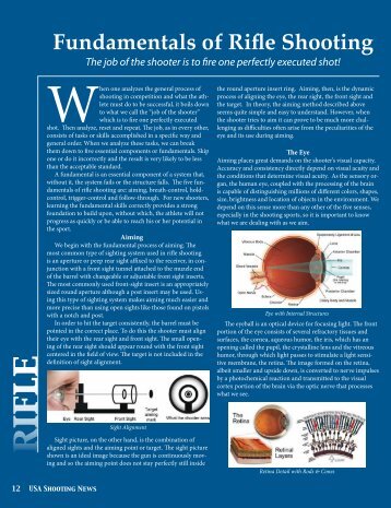 Fundamentals of Rifle Shooting: Part I - USA Shooting