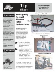 Emergency Retract Module (ERM) Instructions - Power Gear