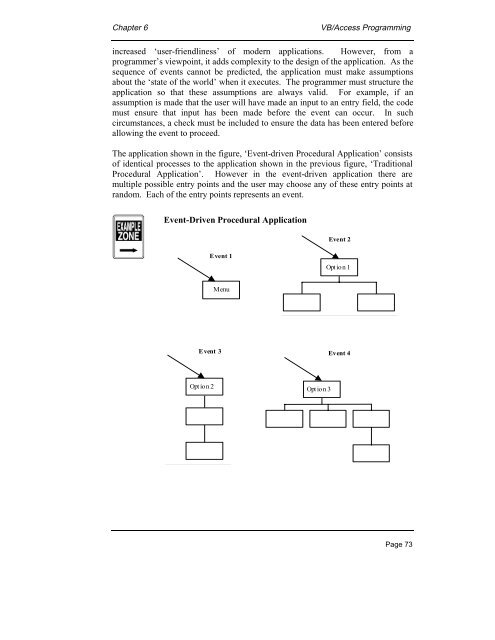 Chapter 6 VB/Access Programming