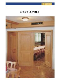 GEZE APOLL for Sliding Doors