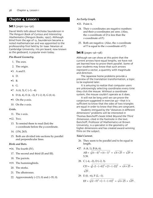 Chapter 4 Answers - BISD Moodle