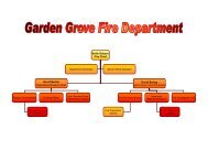 Keith Osborn Fire Chief David Bertka Operations ... - Garden Grove