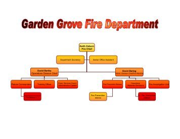 Keith Osborn Fire Chief David Bertka Operations ... - Garden Grove