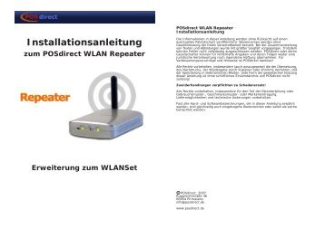 Aufstellung der Repeater