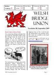 80 Sep 2003 - Welsh Bridge Union