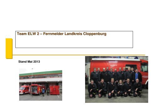 Team ELW 2 - beim Kreisfeuerwehrverband Cloppenburg
