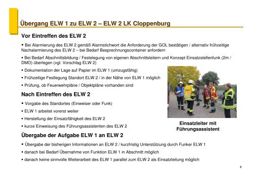 Team ELW 2 - beim Kreisfeuerwehrverband Cloppenburg