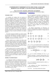 comportement thermique d'une structure alveolaire ... - iusti